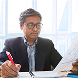 Woman having a conversation with another woman